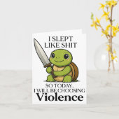 私は今日のように眠って暴力Tuを選ぶ カード (黄色い花)