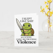 私は今日のように眠って暴力Tuを選ぶ カード (黄色い花)