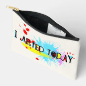 私は今日のパンおもしろいを放火 アクセサリーポーチ (見開き)