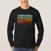 私は今日のヴィンタと猫とだけ話していおもしろいる Tシャツ (正面)