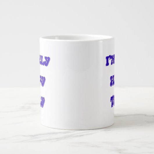 私は今日の特産マグカップだけが嬉しい ジャンボコーヒーマグカップ (正面)