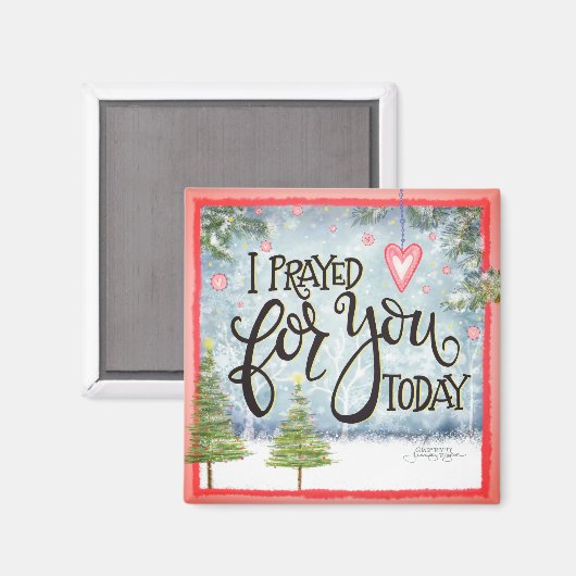 私は今日の祈クリスマスのインスピリチューションを教えて マグネット (正面/裏面)