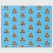 私は今日の絵文字のパタおもしろいーンを見た ラッピングペーパー (フラット)