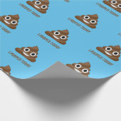 私は今日の絵文字のパタおもしろいーンを見た ラッピングペーパー (角)