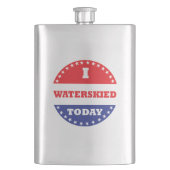 私は今日はウォータースキーを打った フラスク (正面)