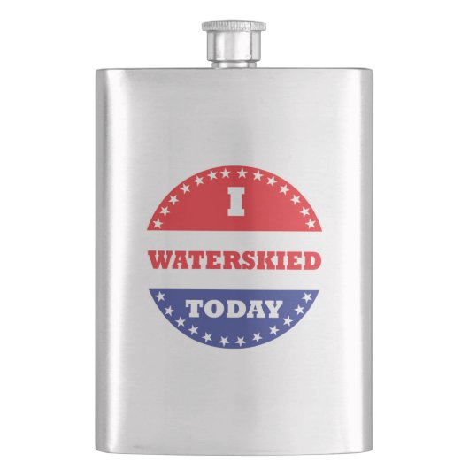 私は今日はウォータースキーを打った フラスク (正面)