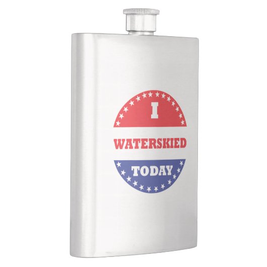 私は今日はウォータースキーを打った フラスク (右)
