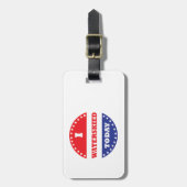 私は今日はウォータースキーを打った ラゲッジタグ (正面縦)