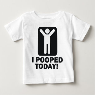 私は今日はウンチをした ベビーTシャツ