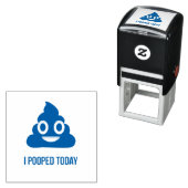 私は今日はウンチ絵文字 セルフインキングスタンプ (インサイチュ)