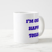 私は今日はコーヒーマグが嬉しい ジャンボコーヒーマグカップ (正面右)