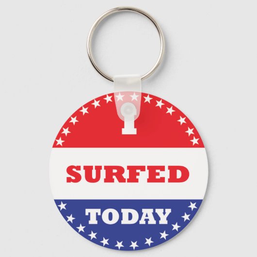 私は今日はサーフィンをした キーホルダー (正面)