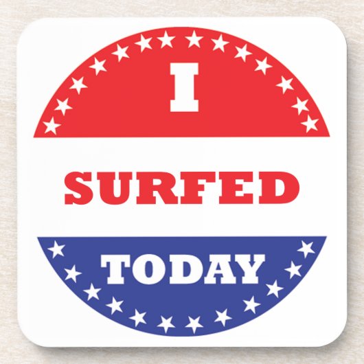 私は今日はサーフィンをした コースター (正面)