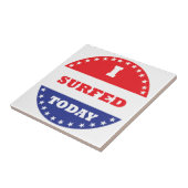 私は今日はサーフィンをした タイル (側面)