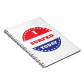 私は今日はサーフィンをした ノートブック (右側)