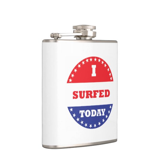 私は今日はサーフィンをした フラスク (右)