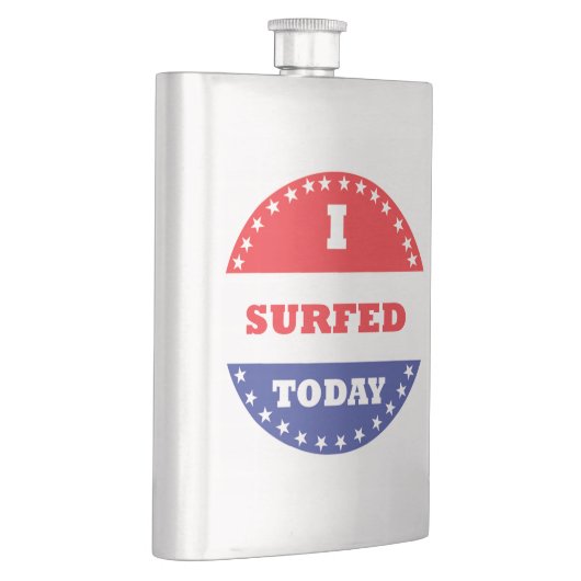 私は今日はサーフィンをした フラスク (右)
