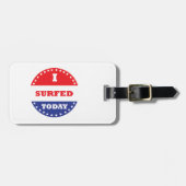 私は今日はサーフィンをした ラゲッジタグ (正面横)