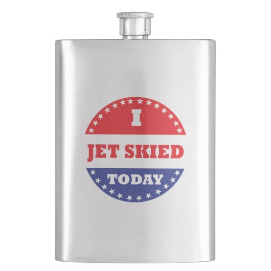 私は今日はジェット機で滑った フラスク (正面)