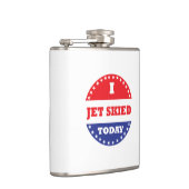 私は今日はジェット機で滑った フラスク (右)