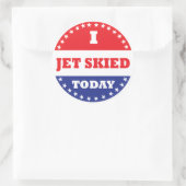 私は今日はジェット機で滑った ラウンドシール (バッグ)