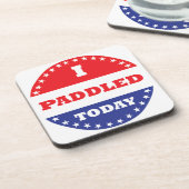 私は今日はパドルを漕いだ コースター (左側)