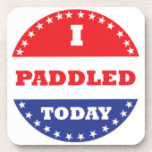 私は今日はパドルを漕いだ コースター (正面)