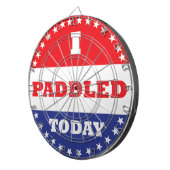 私は今日はパドルを漕いだ ダーツボード (正面右)