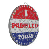 私は今日はパドルを漕いだ ダーツボード (正面左)