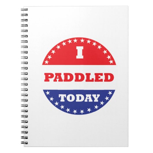 私は今日はパドルを漕いだ ノートブック (正面)
