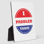 私は今日はパドルを漕いだ フォトプラーク (側面)