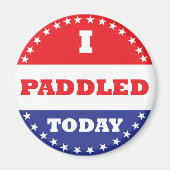 私は今日はパドルを漕いだ マグネット (正面)