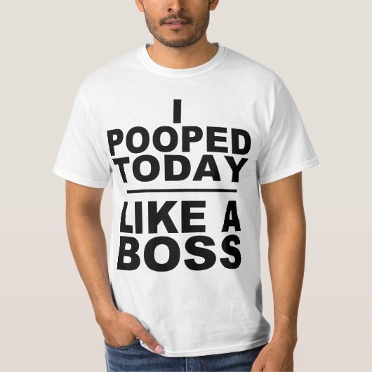 私は今日はボスのように歩いた Tシャツ (正面)