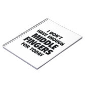 私は今日は中指が足りない ノートブック (左側)