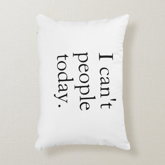 私は今日は人がミニマル出来シンプルない黒引用文 アクセントクッション (正面(垂直))