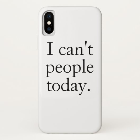 私は今日は人がミニマル出来シンプルない黒引用文 Case-Mate iPhoneケース (裏面)