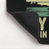 私は今日は仕事ができない私の腕はキャスト魚釣り脂肪の中にある マウスパッド (コーナー)