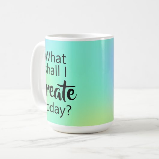 私は今日は何を作ろうか。コーヒカラフルーマググ コーヒーマグカップ (正面左)
