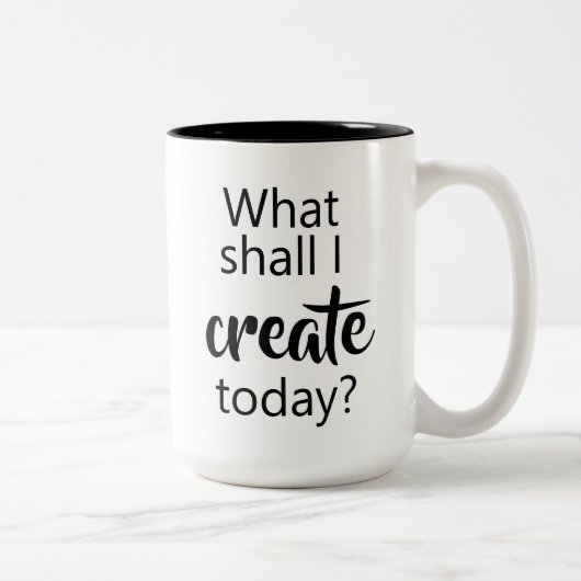 私は今日は何を作ろうか。コーヒーマグ ツートーンマグカップ (右)