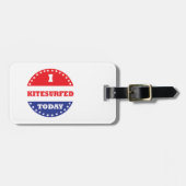 私は今日は喜捨を ラゲッジタグ (正面横)