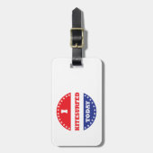 私は今日は喜捨を ラゲッジタグ (正面縦)