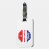 私は今日は喜捨を ラゲッジタグ (裏面縦)