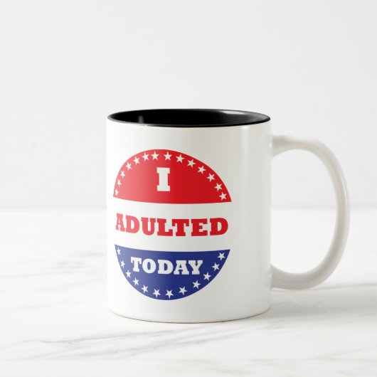 私は今日は大喜びした ツートーンマグカップ (右)