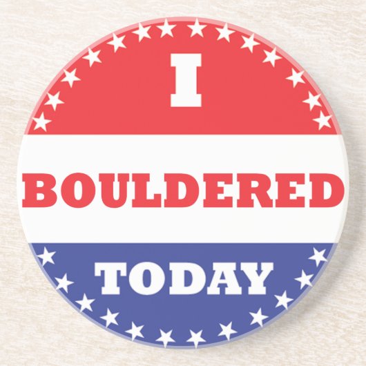 私は今日は大目に見えた コースター (正面)