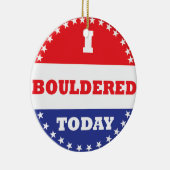 私は今日は大目に見えた セラミックオーナメント (右)