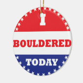 私は今日は大目に見えた セラミックオーナメント (左)