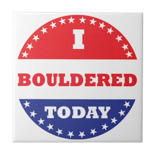 私は今日は大目に見えた タイル (正面)