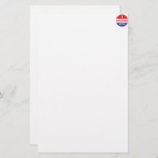 私は今日は大目に見えた 便箋 (正面/裏面)