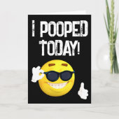 私は今日は寝た!あいさつおもしろい誕生日カードカード カード (正面)