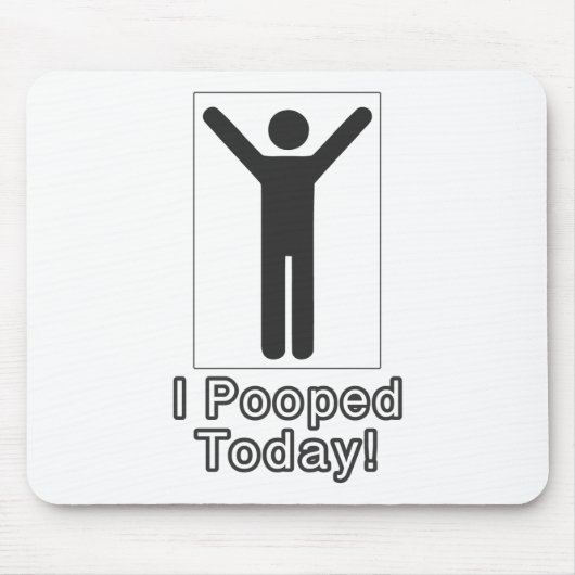 私は今日は寝た マウスパッド (正面)